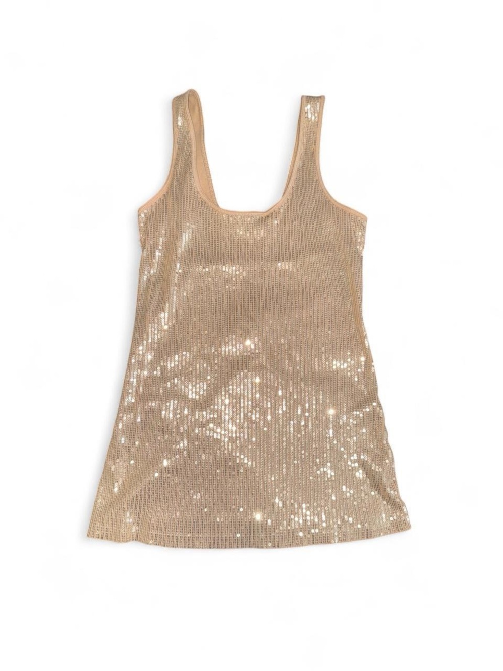 Express Gold Sequin Tank Top